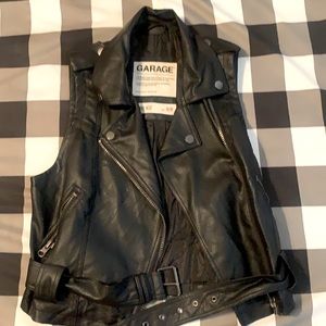 Faux Leather Vest
